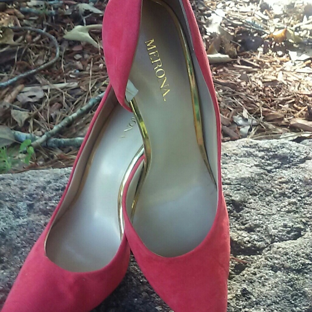 Merona Shoes|Orange Heels Size 6|Stiletto Evening